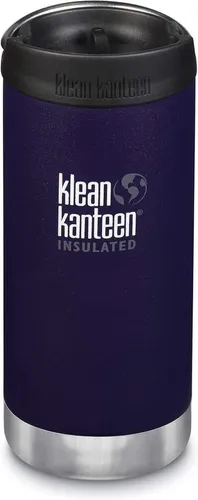 Klean Kanteen TKWIDE Trinkflasche 356ml mit Café Cap - Kalamata Dunkellila - Praktische Trinkflasche für Kaffee und Getränke, mit auslaufsicherem Café Cap und einem stylishen Design. Ideal für unterwegs und umweltfreundlich.