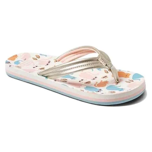 Reef Kids Ahi Slippers Kinder - 31 - Zehentrenner für Jungen mit konturiertem EVA-Fußbett und recyceltem PET-Futter für hohen Komfort und Nachhaltigkeit. Ideal für Strandabenteuer oder den Alltag.