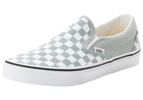 Vans Classic Slip-On Sneaker grau 44 EU – Sportliche Eleganz - Sportlicher Slip-On Sneaker in Größe 44, Farbe Pure Grey. Ideal für Skateboarding und den Alltag, mit atmungsaktivem Obermaterial und rutschfester Gummisohle für besten Komfort.