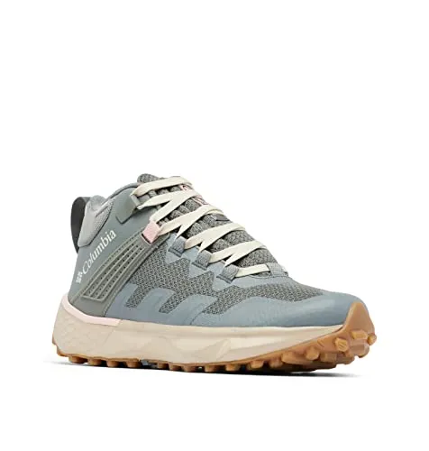 Columbia Damen Facet 75 Mid Outdry wasserdichte Wanderstiefel, Grün (Sedona Sage x Dusty Pink), 40 EU