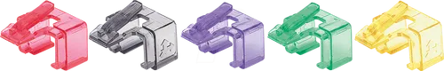 INT 771450 - RJ45-Reparaturclips, verschiedene Farben, 50 Stk