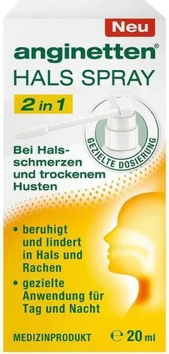 ANGINETTEN Halsspray 2in1 Erw. 20 ml