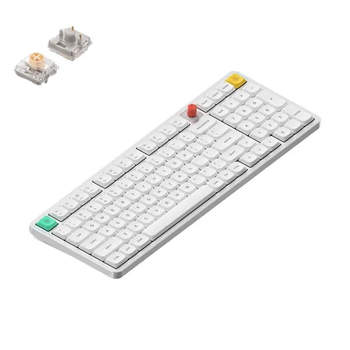 NuPhy Air100 V3 Kabellose Mechanische Tastatur QWERTY US Nova White / Blush