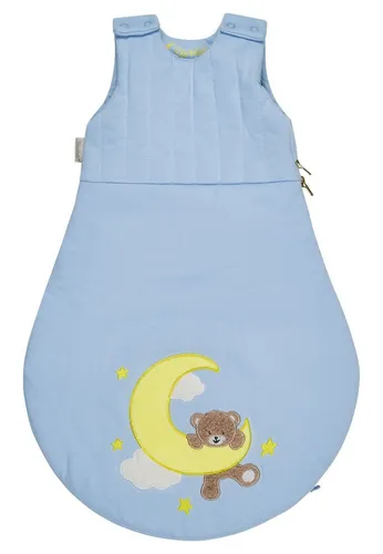 Sterntaler® Babyschlafsack 44 BÄR Bo – Wattiert mit 2-Wege-Reißverschluss - Der Sterntaler® Babyschlafsack 44 BÄR Bo aus Polycotton sorgt für angenehme Nächte. Mit wattierter Füllung, praktischem 2-Wege-Reißverschluss und Druckknöpfen an den Schultern ist er ideal für Babys. Mit süßem Bär-Motiv.