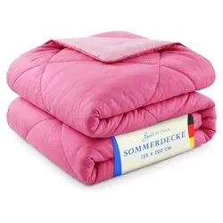 Leichte Sommer-Bettdecke 135 x 200 cm – Waschbar & Praktisch für Reisen - Die ideale Sommer-Bettdecke für warme Nächte! Mit 135 x 200 cm, waschbar bei 60°C und ohne Bezug nutzbar – perfekt für Reisen, Camping und ein angenehmes Schlafklima.