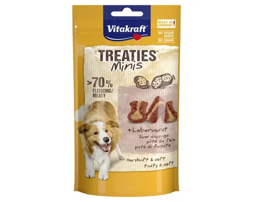 Vitakraft Treaties Minis + Leberwurst 48 g, für: Hund