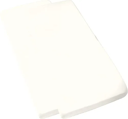 Erwin Müller Kinder-Spannbettlaken Murnau 2er-Pack Single-Jersey - wollweiß Größe 60x120 cm - 70x140 cm - hautfreundlich, atmungsaktiv, bügelfrei, strapazierstark