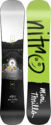 Nitro Snowboards Jungen Mini Thrills BRD ´23, Freestyleboard, Twin, Flat-Out Rocker, Urban, Progressive