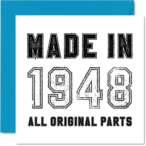 Karte zum 75. Geburtstag für Männer Frauen Ihn Sie alle Originalteile
