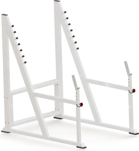 Sport-Thieme Kniebeugenständer - Stabiler Kniebeugenständer für vielseitiges Krafttraining – Höhenverstellbar und ideal für Fitnessstudios und Vereine. Perfekt für sicheres Training mit Langhantel.