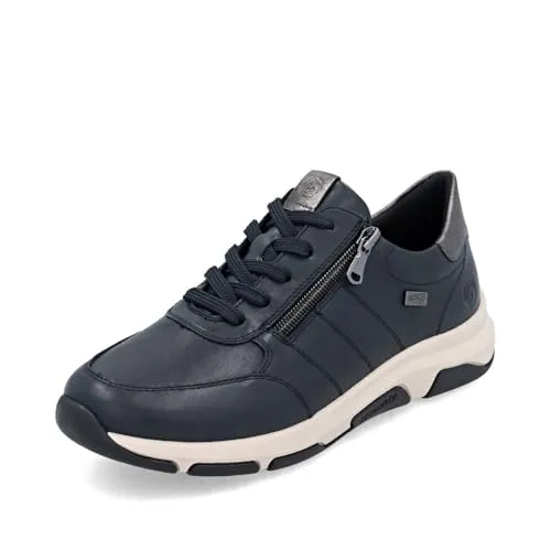 Remonte Damen Low-Top Sneaker D0700, Frauen Halbschuhe,lose Einlage,wasserabweisend,remonteTEX,Freizeit,sportlich,straßenschuhe,blau Kombi (14),36 EU
