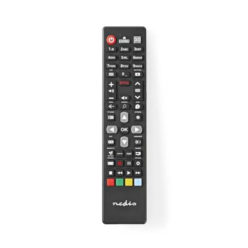 NEDIS Ersatz Fernbedienung | Passend für: Philips | Fest | 1 Gerät | Ambilight Button/Netflix Button | Infrarot | Schwarz Schwarz