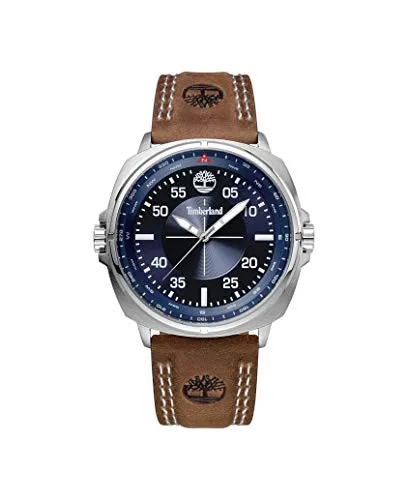 Timberland Herren Analog Quarz Uhr TBL.15516JS/03 - Elegante Armbanduhr für Herren mit Lederarmband, ideal für den Alltag und besondere Anlässe.