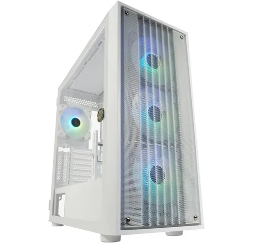 LC-POWER GEH Midi 810W - Bright_Crawler_X - App- & ferngesteuerte Crawler, ATX-Gaming-Gehäuse mit 4 ARGB-Lüftern für optimale Kühlung und Platz für bis zu 7 Festplatten.