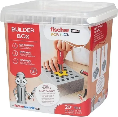 fischertechnik Fischer for Kids Power-Box 579436 – Kreatives Spielzeug für kleine Handwerker