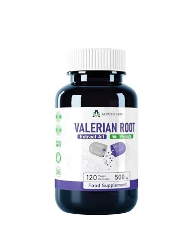 Alzuro Labs Baldrian (Valerian) | 2.000mg Äquivalent (500mg 4:1 Extrakt) | 120 Vegane Kapseln | Hochdosierte | 4-Monatsvorrat | Laborgeprüft | GMP-zertifiziertes