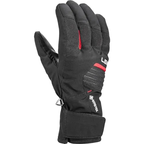 LEKI Vision GTX Handschuhe, Black-red, EU 10.5 in rot von LEKI