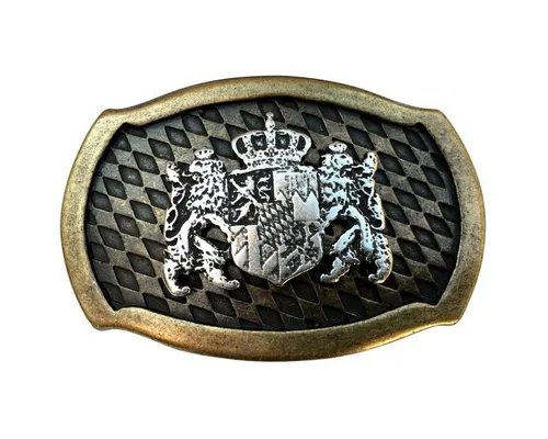 BELTINGER Gürtelschnalle Löwen mit Wappen von BELTINGER