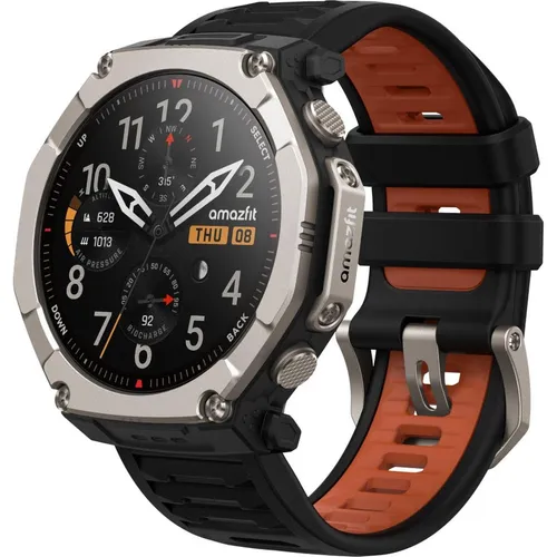AMAZFIT T-Rex Ultra 2 Smartwatch – Titan & Silikon, 26 mm, Schwarz