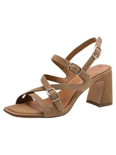 Tamaris ANTIslide Sandalette aus Leder in Beige/Schwarz 40 EU - Elegante Sandalette mit komfortabler ANTIslide-Technologie und TOUCH-IT Dämpfung. Ideal für stilvolle Auftritte bei warmem Wetter. Absatzhöhe 7 cm, perfekt für den Alltag.