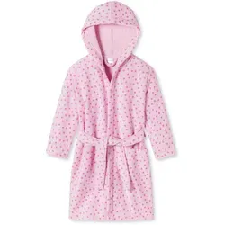 Schiesser Mädchen Bademantel Rosa, 98 EU - Kuscheliger Bademantel für Mädchen mit großer Kapuze, Bindeband und aufgesetzter Tasche – ideal für gemütliche Stunden nach dem Baden.