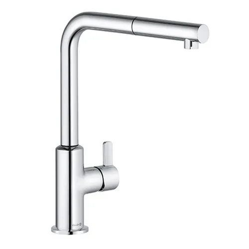 Kludi Einhebelmischer L-INE XS3 chrom 5023223 - Armaturen mit schwenkbarem Auslauf und 360° Schwenkbereich für maximale Flexibilität in der Küche oder im Bad.