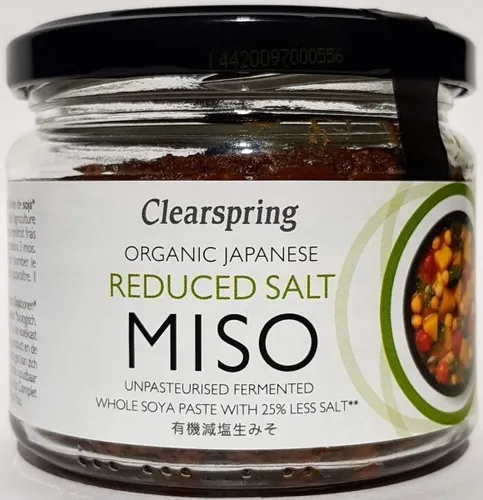 Produktbild Clearspring Bio Salzarmes Genmai Miso 270g Japan, Reis Miso, unpasteurisiert