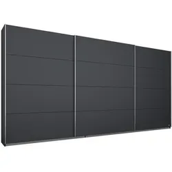 Schwebetürenschrank grau metallic 360x210 cm