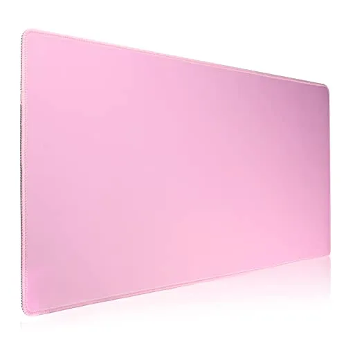Hosimoln Gaming-Mausmatte, Large Mouse Pad Größe 70x30CM Dicke3MM, Premium-strukturiertes rutschfestes und wasserdichtes Computer-Mousepad mit genähten Kanten für Gaming/Office/Home-70x30 Pink