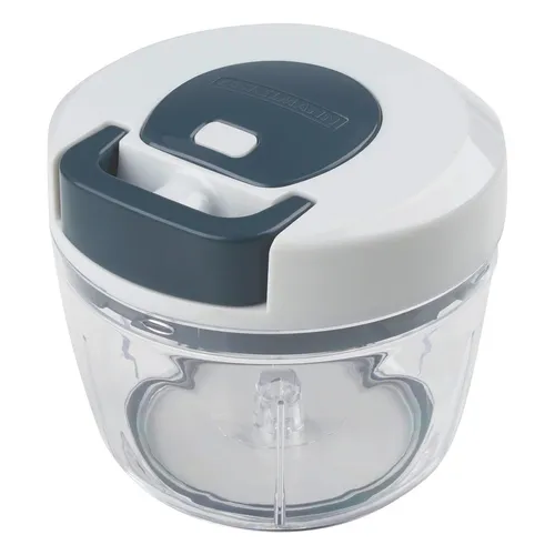 FACKELMANN FM Multi-Hacker #easyprepare - Mixer mit extrem scharfen Klingen, ideal zum Mixen und Zerkleinern. Inkl. Auffangbehälter mit Frischhaltedeckel, rutschfestem Boden und Rezeptkarte für kreative Kochideen.