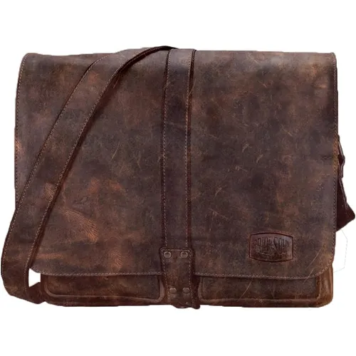 fixbag Schultertasche braun mit KLICKfix System