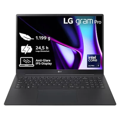 LG gram Pro 16Z90SP-G.AA78G in schwarz von LG Electronics