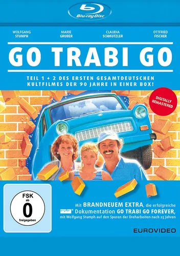 Go Trabi Go Teil 1+2 eens & zwee in eener Schachtel # BLU-RAY-NEU