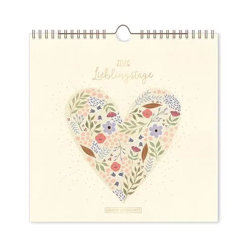 Lieblingstage-Kalender 2026: Wandkalender - Wandkalender für 2026, ideal zum Festhalten wichtiger Momente und zur Planung von Lieblingstagen. Perfekt für kreative Köpfe und Familien.