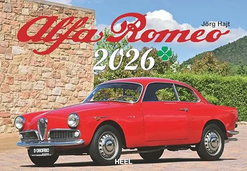 Alfa Romeo Kalender 2026: Ausgesuchte Modelle der Mailänder Traditionsmarke Oldtimer Sportwagen Youngtimer