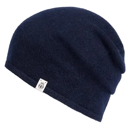 Roeckl Damen Pure Cashmere Beanie-Mütze, Blau, 55-60 EU - Hüte, Mützen & Caps für Herren, aus hochwertigem Cashmere für ultimativen Komfort und Wärme in der kalten Jahreszeit