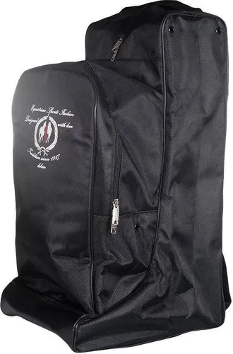 HKM Stiefeltasche mit Helmfach SCHWARZ in schwarz von HKM Sports Equipment