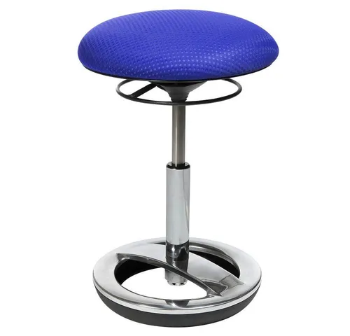 Topstar Hocker Sitness Bob SU49BR6 blau - Bürostuhl mit drehbarem, platzsparendem Design und hoher Scheuerfestigkeit, ideal für flexibles Sitzen und einfaches Verstauen.