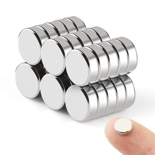 Mini Magnete 8x3mm | 30 Stück, Rund Neodym Magnete für Kühlschrank, Büro, Whi...