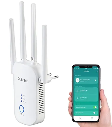 7links Dual WLAN-Repeater: Dualband WLAN Verstärker für schnelles Internet