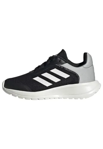adidas Sneaker Tensaur Run 2.0 schwarz/weiß - Laufschuhe für Kinder mit Recycling-Anteil, ideal für Spiel und Spaß. Robuste EVA-Außensohle für Abenteuer und Umweltbewusstsein mit über 50% recycelten Materialien.
