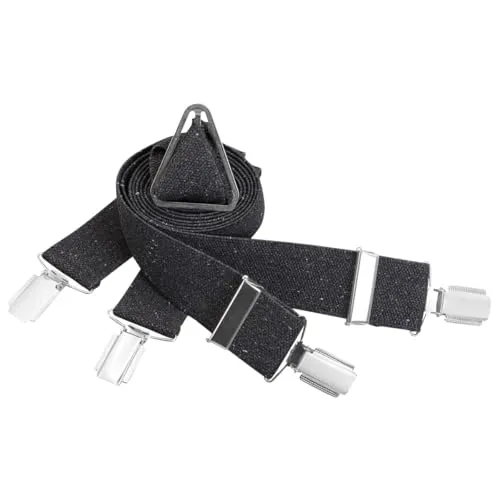 LINDENMANN Herren Hosenträger schwarz X-Form, elastisch & verstellbar, Made in Germany - HOCHWERTIGE HOSENTRÄGER: Diese langlebigen Herren Hosenträger bieten starken Halt und sind dank ihrer elastischen Materialien perfekt für jeden Anlass. Made in Germany, garantieren sie Qualität und Komfort.