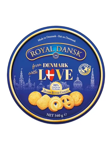 Royal Dansk Butterkekse im klassischen Blauen Tin