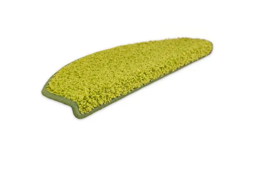 Metzker® Stufenmatte Stufenmatten Shaggy Venus Halbrund Einzeln und SparSet's, Halbrund, Höhe: 22 mm, 1 Stück - Hellgrün