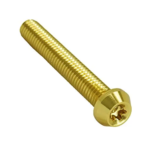 F26 Aluminium M5 Torx T25 Schraube 7075 Din 912 (Gold, 30 Millimeter)