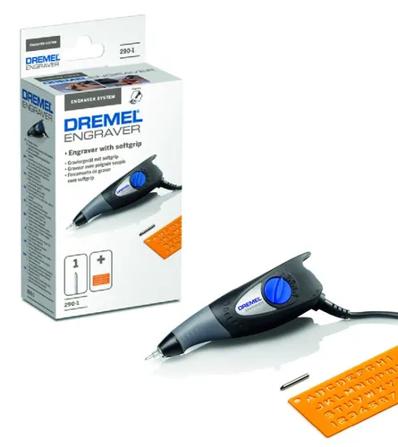 Dremel Engraver F0130290JM - Elektrowerkzeuge, präzises Gravieren mit Netzbetrieb und 240 V für kreative Projekte und individuelle Designs.