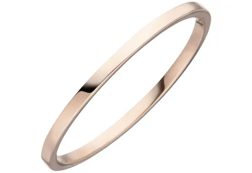 Schmuck Krone Goldring Schmaler Ring aus 333 Rotgold flach schlicht, Gold 333