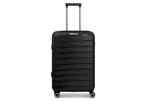 Franky Hartschalen-Trolley London – 4 Rollen, Polypropylen in schwarz von Franky