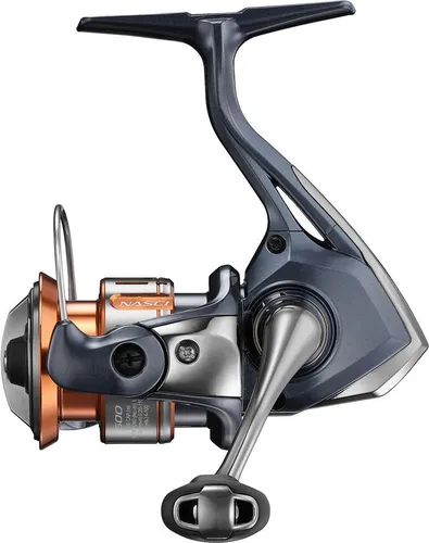 SHIMANO Nasci FD, 500FD, Beidhändig, Spinning Angelrolle, Frontbremse, NAS500FD