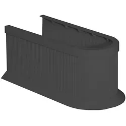 Fackelmann Siphonverkleidung Schwarz/Anthrazit